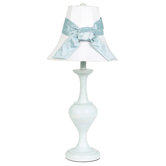 Curvature Large Table Lamp with White Plain Shade