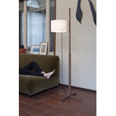 Drum-Shaped Floor Lamp