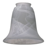 Faux Alabaster Glass Shade for Ceiling Fan Light Kit