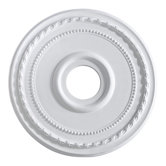 17.5" Ceiling Medallion in Studio White