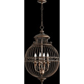 4 Light Drum Pendant