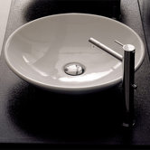 Cup Above Counter Bathroom Sink in White