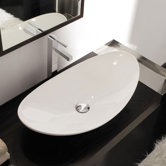 Zefiro 70 Above Counter Bathroom Sink in White