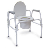 Extra-Wide Heavy-Duty Steel Commode
