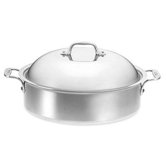 Stainless 6-Qt. Round Braiser