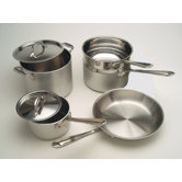Master Chef MC2 3-Ply Brushed Aluminum 9-Piece Cookware Set