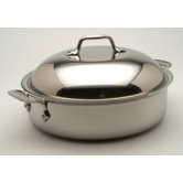 Stainless 4-qt. Sauteuse Pan with Lid