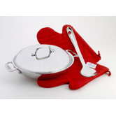 Stainless 2-qt. Sauteuse Pan with Lid