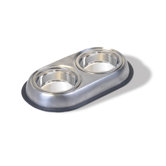 Stainless Steel Double Dog Dish