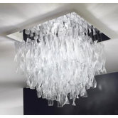 Avir Double Layered 4 Light Semi Flush Mount