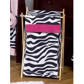 Zebra Pink Collection Laundry Hamper