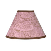 Pink and Brown Paisley Lamp Shade