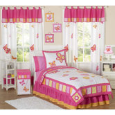 Butterfly Pink Orange Kid Bedding Collection