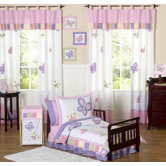 Butterfly Pink Purple Toddler Bedding Collection