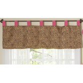 Cheetah Pink Collection Window Valance