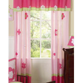 Flower Pink and Green Collection Window Panels
