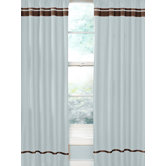 Hotel Blue and Brown Collection Window Panels