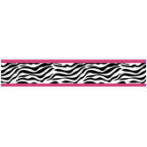 Zebra Pink Collection Wall Paper Border