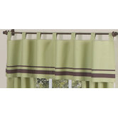 Green and Brown Hotel Window Valance