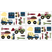 Construction Collection Wall Decal Stickers