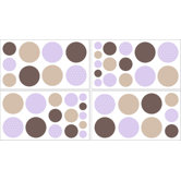Mod Dots Purple Collection Wall Decal Stickers