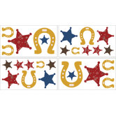 Wild West Cowboy Collection Wall Decal Stickers