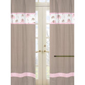 Elephant Pink Collection Window Panels  - Geo Print
