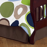 Designer Dot Collection Toddler Bed Skirt