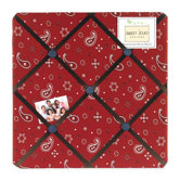 Wild West Cowboy Collection Memo Board  - Bandana Print