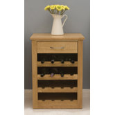 Mobel Oak Wine Rack Lamp Table