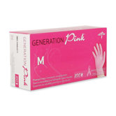 Generation Pink Vinyl Gloves, Medium, 100/Box