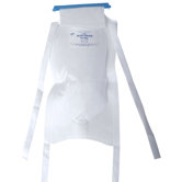 Ice Bag with 4 Ties in White