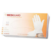 Mediguard Powdered Latex Exam Gloves, Medium, 100/Box