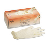 Mediguard Powdered Latex Exam Gloves, Large, 100/Box