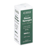 Caring Woven Gauze Sponges, 2" Wide, Nonsterile, 8-Ply, 200 Sponges/Pack