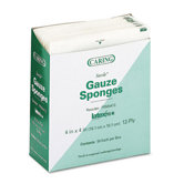 Caring Woven Gauze Sponges, 4 x 4, Sterile, 12-ply, 25 sponges/box