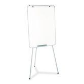 Oval Office Dry-Erase Presentation Easel in Melamine with Gray Frame