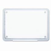 iQTotal Erase Marker Board, 23 x 16, White, Translucent Frame