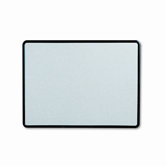 Contour Granite-Finish Tack Board, 48 x 36, Black Frame