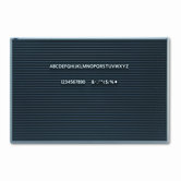 Magnetic Wall Mount Letter Board, 36 x 24, Black, Gray Aluminum Frame