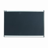 Embossed Bulletin Board in Black with Aluminum Frame