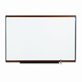 Total Erase Marker Board, 72 x 48, White, Cherry Frame
