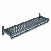 48" Wide Wall Shelf Rack, Steel, Black Powder Coat