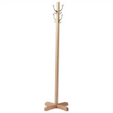 Free-Standing 4-Hook Wood Costumers