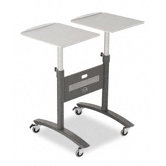 Two-Arm LCD Projector Cart in Graphite
