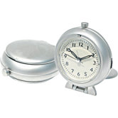 Metal Travel Alarm Clock with Snooze