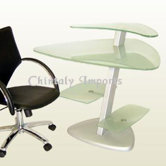 Frosted Glass Computer Desk