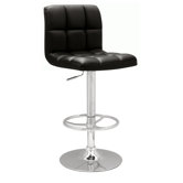 Stitched Back Adjustable Height Stool