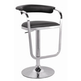 Adjustable Height Swivel Stool in Chrome