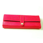 On the Go Pebble Grain Jewel Roll in Pink